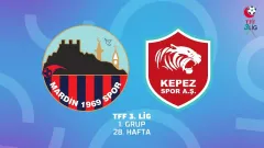 TFF 3. Lig 1. Grup | Mardin 1969 Spor - Kepez Spor Futbol A.Ş